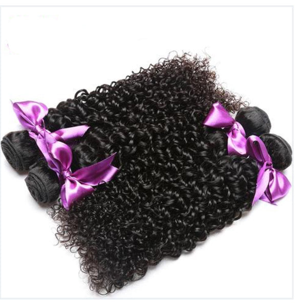 Malaysian Curly Weave 100% Human Hair 3 Bundle Deal